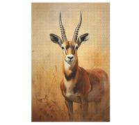 Antelope Wooden Jigsaw Puzzles 1000 Pieces Family Activity Puzzle Educational Games for Adults And Kids Age 12 Years Up (78×53cm)