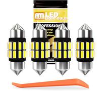 ANTEMOON 31mm DE3175 C5W LED Festoon Bulbs 6500K White DE3021 DE3022 DE3023 LED Bulb 4014 Chipsets Canbus Error Free for Car Interior Dome Map Trunk Door Courtesy License Plate Lights, Pack of 4