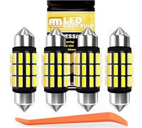 ANTEMOON 36mm 6418 C5W LED Festoon Bulbs 6500K White DE3425 DE3423 6411 LED Bulb 4014 Chipsets Canbus Error Free for Car Interior Dome Map Trunk Door Courtesy License Plate Lights, Pack of 4