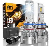 ANTEMOON HB4 9006 LED Headlight Bulbs, 110W 30000LM 800% Brightness 6500K Cool White HB4 Headlight Bulbs with Fan 12V 24V Halogen Replacement Conversion Kit IP68 Waterproof, Pack of 2