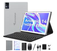 ANTEMPER Tablet 10 Inch,2 in 1 Tablet with Keyboard Mouse, Android 13 Tablet with 16GB+128GB,Octa-Core,1080 FHD,13MP,GMS-Zertifizierung,GPS/WiFi/Bluetooth