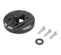 Antenna Base Bracket for Jeep for Wrangler Jk for Jl 2007 to 2017 Robust Aluminium Mounting Base for CB Radio Antenna Off-Road Black