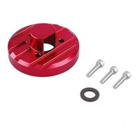 Antenna Base Bracket for Jeep for Wrangler Jk for Jl 2007 to 2017 Robust Aluminium Mounting Base for CB Radio Antenna Off-Road Black (Red)