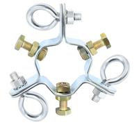Antenna Down Guy Wire Clamp, 3-Way Guying, Fits Masts up to 2-1/4 Inches