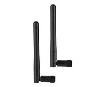 Antenna Gain Antenna Abs Black 2Pcs Dual Band WiFi Router High Gain SMA Interface Wireless Network Card External Antenna(2Dbi) (2DBi Antenna)