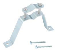 Antenna Mast Wall Mount Bracket, Wall Mount Telescopic Clamp with Mounting Bolts for Outdoor TV Antenna Mast, Flag Pole and Wall Mount Pole