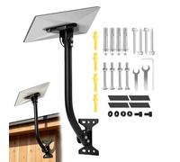Antenna Mount, Flexible Angle Internet Dish Arm, Windproof Satellite Mounting Arm, for Weather Station WiFi Extender Wall Eave Outdoor RV House Lawn