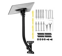 Antenna Mount,Flexible Angle Internet Dish Holder Rod,Windproof Satellite Mounting Bracket - for Wall Eave Roof Outdoor RV House Lawn WiFi Extender Antenna