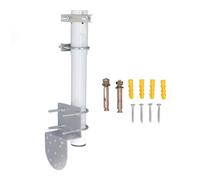 Antenna Pole Mounting Kit Heavy Duty Stainless Steel Wall Roof Mount Bracket with U Screws for V2 Rectangular Dish Antennas Outdoor TV Antenna AP WiFi Extender
