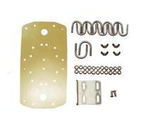 Antenna Production Kit with 27 x 14 cm Stainless Steel Base Plate and Fixed Structure, Compatible with 20 mm Diameter Support Rod or PVC Pipe for Moxon Antenna DIY, Yellow