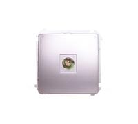 Antenna Socket Single End Steel Simon Basic BMAK3.01/21
