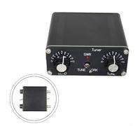 Antenna Tuner 3-28 MHz QRP Manual for Z-Match RF Signal 5W Rated 10W Max Portable Metal Housing High Efficiency with BNC Connector Compatible with HAM