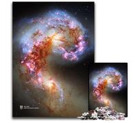 Antennae Galaxies Reloaded 1000 Pieces Puzzle Gifts Wooden Jigsaw Puzzles Perfect for Teenagers & Collectors Ideal Home Decor & Travel Gift 1000 PCS(75x50cm)
