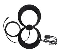 Antennas Direct ClearStream Eclipse 2 Amplified UHF Indoor TV Antenna, Reversible, Over 60 Miles Range, with 12' Cord, Shake Switch Amplifier