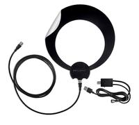 Antennas Direct ClearStream Eclipse Amplified UHF Indoor TV Antenna, Reversible, 50+ Mile Range - w/ 12 ft. Cable, Jolt Switch USB Amplifier