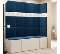 Anteroom Set Orion Ii White Shoe Cabinet Hangers Blue Panels
