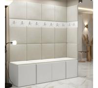 Anteroom Set Orion Ii White Shoe Cabinet Hangers White Panels