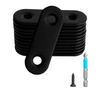 Anterrific 12 Pcs Black Mending Plate, 2 x 0.6 inch Stainless Steel Flat Plates with Holes, Straight Metal Mounting Braces Brackets Kit for Furniture, Wood Joint Connector and Fasteners (Black)