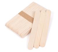 ANTETOK 50pcs Lollipop Sticks, 150mm Wooden Lolly Sticks for Craft, Premium Popsicle Sticks Lollipop Sticks for DIY Projects, Making Homemade Crafts and Plant Labels