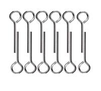 ANTFEES 1/8” Standard Hex Dogging Key with Full Loop, Allen Wrench Door Key for Push Bar Panic Exit Devices, Solid Metal - 12 Packs