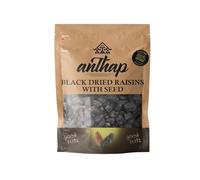 Anthap Black Dried Raisins with seed, Rich, Sweet Flavour, High in Fiber & Antioxidants, Perfect for Snacking & Baking, Rich in Essential Nutrients, 1kg