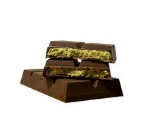 Anthap Dubai Chocolate (Kunafa Pistachio), Dubai Chocolate Bar, Homemade, Finest Belgian Chocolate, Milk/Dark, 70% Pistachio Paste, Chocolate Kataifi/Kunafeh, 200g (200g, Milk Chocolate)