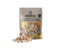 Anthap Roasted Salted California Pistachios - High Quality Roasted Pistachio Nuts, Light Salt, Source of Protein & Fibre 650g