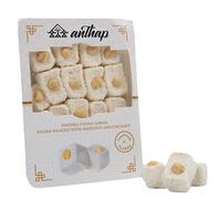 Anthap Sultan Delight With Hazelnut And Coconut, Traditional Sultan Delight, Rich Hazelnut & Coconut Coating, No Glucose, Ideal with Coffee or Tea, Soft & Chewy Texture, 300g