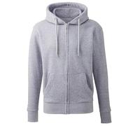 Anthem Men's Full Zip Hoodie Hooded Sweatshirt, Grey Marl, XXXL