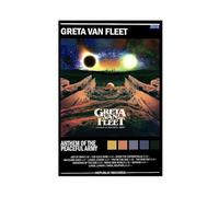 Anthem of The Peaceful Army by Greta Van Fleet Music Poster Canvas Poster Wall Art Decor Print Picture Paintings for Living Room Bedroom Decoration 12x18inch(30x45cm)