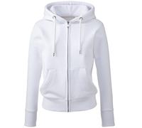 Anthem Women's Full Zip Hoodie in White | Size: Large Anthem White L