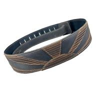 Anthology Gear Haleakala Full Grain Leather Guitar Strap For Electric, Acoustic, and Bass Guitars, Aged Steel / Tobacco, 3" Width