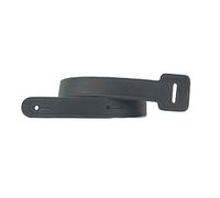 Anthology Gear"Jumbo Tongue" Full Grain Leather Guitar Strap Extension (Carbon Black)