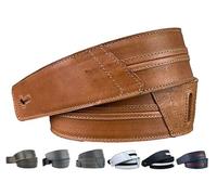 Anthology Gear The Original Straight Up Full Grain Padded Leather Guitar Strap - For Electric, Acoustic and Bass Guitars (Pecan, 3" Width)