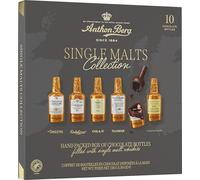 Anthon Berg - Chocolate Liqueurs - 5 Premium Single Malts Scotch Whiskies - 10 bottles 155g - With a Delicious Liquid Filling