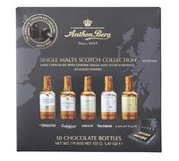 Anthon Berg 10 Single Malt Scotch Whisky Liqueurs, with a Delicious Chocolate filling, 155 g (Pack of 1)