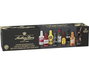 Anthon Berg 16 Chocolate Liqueurs, Famous Spirits with a Delicious Liquid Filling, 250 g (Pack of 1)
