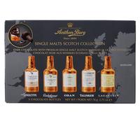 Anthon Berg 5 Single Malt Scotch Whisky Liqueurs, Dark Chocolate Case With Whisky Liquid Fillings, Father's Day Gifting, 78 g (Pack of 1)