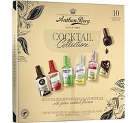 Anthon Berg Cocktails, 10 pcs, Dark Chocolate with Spirit & Fruit Concentrate Fillings, Luxurious Gift Collection, 156 g (Pack of 1)