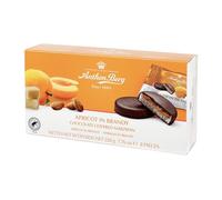 Anthon Berg - Marzipan Covered in Dark Chocolate - Apricot & Brandy - Box of 220g - With a delicious jam of fresh fruits flavoured with Brandy.
