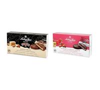 Anthon Berg Signature Marzipan Gifting Bundle - 1 x Baileys Milk Chocolate Covered Marzipan (175 g) & 1 x Dark Chocolate Covered Marizpan, Raspberry In Orange Liqueur with Fruity Jam Filling (220 g)