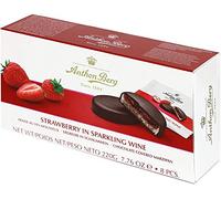 Anthon Berg Strawberry and Champagne Marzipans 220 g (Pack of 2)