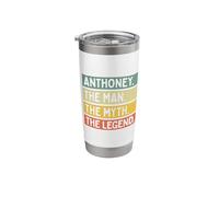 Anthoney The Man The Myth The Legend Funny Personalized Stainless Steel Insulated Tumbler