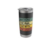 Anthoney The Man The Myth The Legend Funny Personalized Stainless Steel Insulated Tumbler