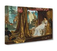 Anthony And Cleopatra By Lawrence Alma-Tadema Canvas Print | Gallery Wrapped 30mm Frame Wall Art | 30x20 inches | Ready to Hang | Contemporary Picture | Living Room Bedroom Lounge Office
