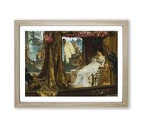 Anthony And Cleopatra By Lawrence Alma Tadema Classic Painting Framed Print | A3 Oak Framed Wall Art | Ready to Hang | Classic Historical Picture | Living Room Bedroom Lounge Office