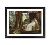 Anthony And Cleopatra By Lawrence Alma Tadema Framed Print A2 Black