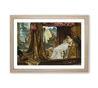 Anthony and Cleopatra by Lawrence Alma-Tadema Framed Print | A2 Oak Framed Wall Art | Ready to Hang | Modern Nature Picture | Living Room Bedroom Lounge Office