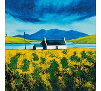 Anthony Barber Loch Erisort - Spring Canvas Print Green/blue (40Cm X 40Cm)