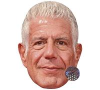 Anthony Bourdain Celebrity Mask, Flat Card Face, Fancy Dress Mask